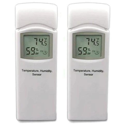 Ambient Weather WH31E Thermo-Hygrometer Sensor for - Pack of 2