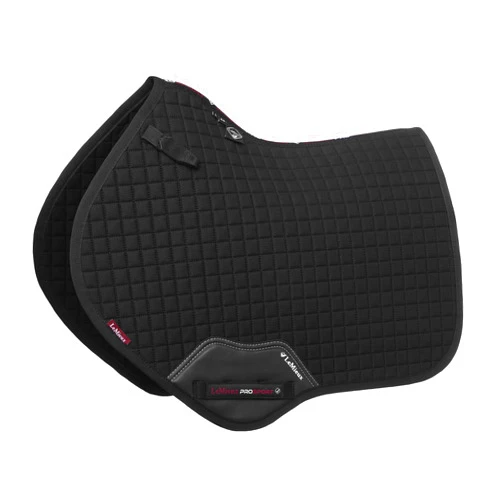 LeMieux Close Contact Cotton Square Saddle Pad - English Saddle Pads for Horses - Equestrian Riding Equipment and Accessories (Black - Large)