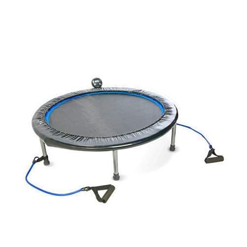 Stamina 36 Inch Fitness Trampoline w/ Foldable Steel Frame, 250 Pound Capacity, Gray