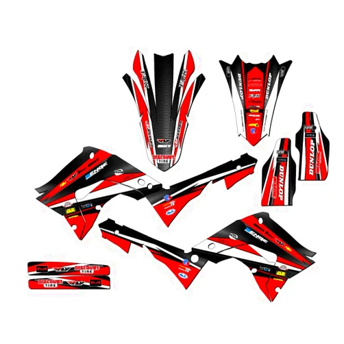 Senge Graphics Inc. 2002-2012 fits POLISPORT Restyle CR 250 R Vigor Red Senge Graphics Base Kit Compatible with Honda