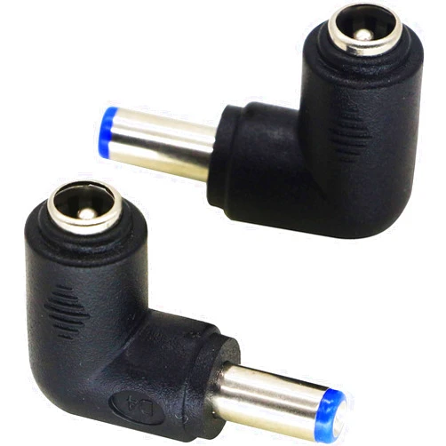 zdyCGTime 90 Degree Angle DC5.5x2.1mm Male to Female Adapter 5 Volt DC Barrel Power Jack Charging Cable Connector for Tablet (DC5.5x2.1mm)(2pack)