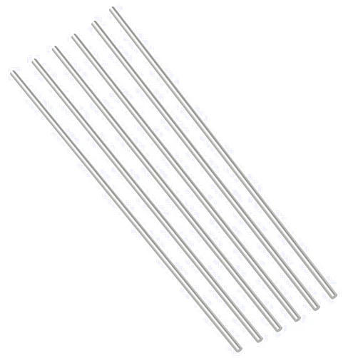 Swpeet 6Pcs 1/10 Inch Aluminum Solid Round Rod Lathe Bar Stock Kit, Diameter 3mm Length 300mm, Perfect for Various Shaft, Miniature Axle, Model Plane, Model Ship, Model Cars (3mm×300mm)