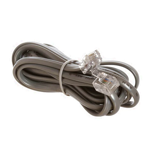 Cmple - Telephone Cord 7ft Phone Cord for Landline Male to Male 6P4C RJ11 Cable for 2 Lines Home Phone, Fax, DSL Modem, Router, Printer - Gray