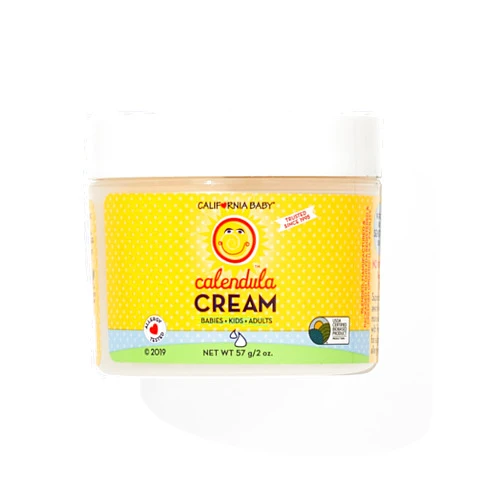 California Baby Calendula Cream | Ultra-Soothing Baby Face Cream | 100% Plant-Based | Organic Calendula + Aloe Vera | Lavender Scent | Baby Lotion For Sensitive Skin | Allergy Friendly | 2 oz / 57g