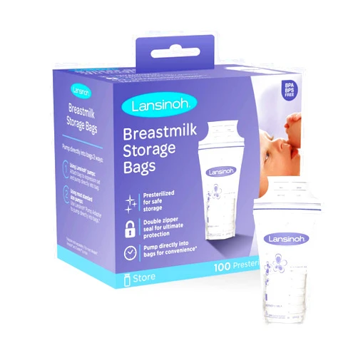 Lansinoh Breastmilk Storage Bags - 100 ct (3 Packs (100 Count))