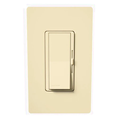 LUTRON DV-603P-IV LUTRON DV-603P-IV 600 WATT, Single Pole, Ivory, 120 Volt AC, Incandescent/Halogen, Paddle ON/Off Switch, 3-Way PRESET Slide DIMMER