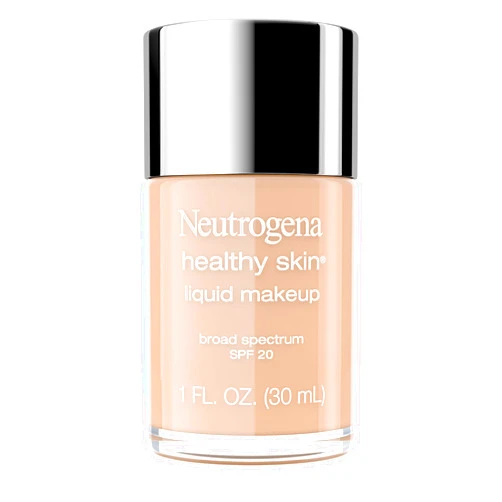 Neutrogena Healthy Skin Liquid Makeup Foundation, Broad Spectrum SPF 20 Sunscreen, Lightweight & Flawless Coverage Foundation with Antioxidant Vitamin E & Feverfew, 105 Caramel, 1 fl. oz