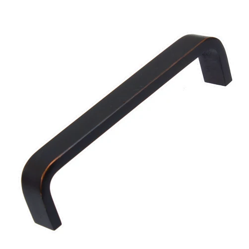 GlideRite Hardware 4351-128-ORB-25 5 inch CC Steel Rounded Corner Flat Bar Cabinet Pulls 25 Pack, 5