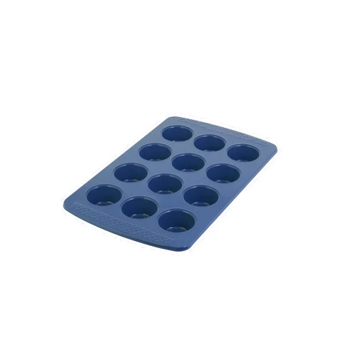 Chicago Metallic Everyday Non-Stick Muffin Pan, Perfect for muffins, eggbites and more! 12-Cup, Blue