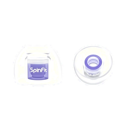 SpinFit Omni for True Wireless Earbuds & IEMs - M -Patented Silicone Eartips for Replacement (1 Pair) (3.7 mm Nozzle Dia.)