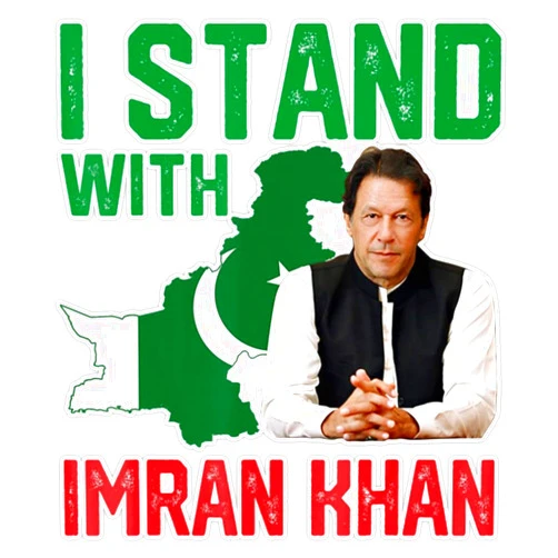 CK1 Stickers Pack of 3-3INCH - I Stand with Imran Khan PTI Party Pakistan Sticker - Vinyl Decal for Cars, Trucks, Windows, Laptops, Notebooks, Tumblers, Lockers, Skateboards, Water Bottles