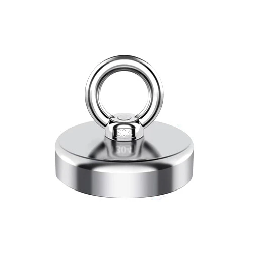Beolee.Dan Fishing Magnet,1100 lb Pull Strong Magnets Heavy Duty Big Rare Earth Magnet,4.72” Large Magnet for Remover,Super Neodymium High Power Magnet with Handle for Tag,Lifting and Pick up