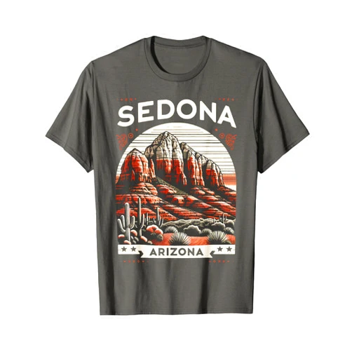 Arizona Sedona USA Outdoor Sedona AZ Sedona AZ Hiking Outdoors Mountain Sedona USA Retro Vintage T-Shirt