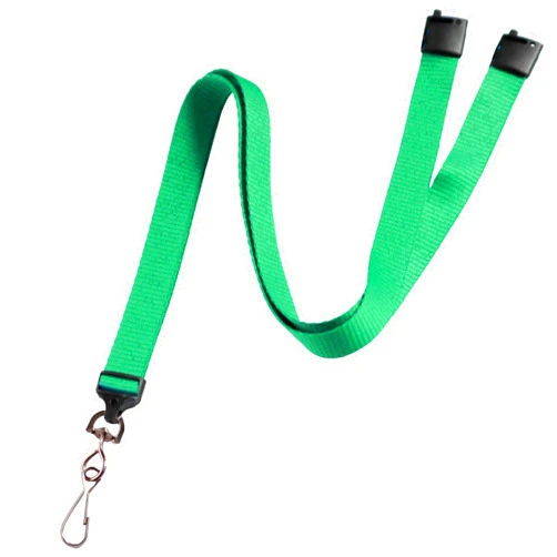 Specialist ID 25 Pack - Wide Lanyard with Breakaway Clasp and Swivel Metal Hook - Premium 5/8 Inch Neck Strap Name Badge and Key Card Holder for School, Cruise, Travel and More (Green)