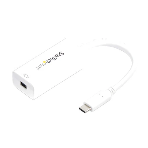 StarTech.com USB-C to Mini DisplayPort Adapter - 4K 60Hz - White - USB 3.1 Type-C to Mini DP Adapter - Type-C to mDP Converter (CDP2MDP)
