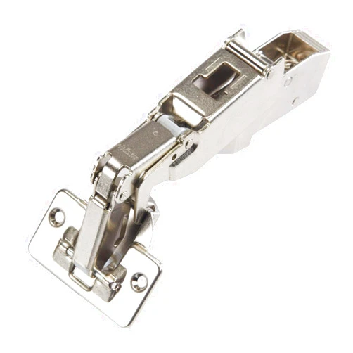 Blum Silver Nickel-Plated Metal 170-degree Clip-top Half-Crank Screw-on Self-Closing Cabinet Hinges (Pack of 5)