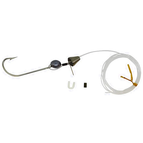 Fish Razr Ballyhoo Rig - Lure Fishing Rig Hooks, Stainless Bait & Teaser Accessory, Size 8/0 Mono Line