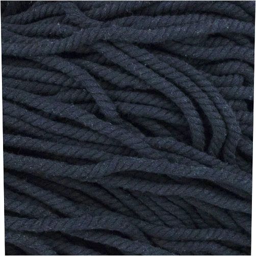 Craft County Super Soft 3 Strand Twisted Cotton Rope (Black, 1/4 Inch x 10 Feet)