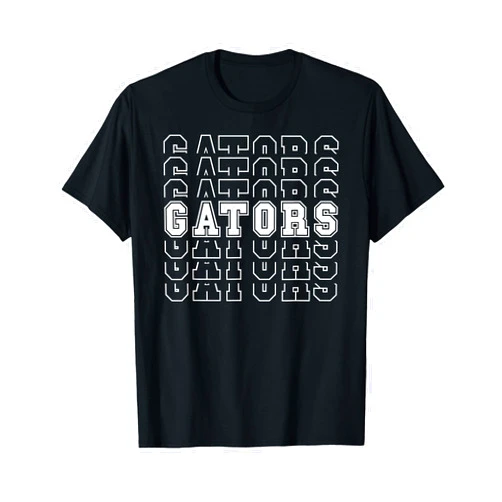 Retro School Spirit Gators Name Funny Go Cheer Gator Gift For Men Women Girls Kids. T-Shirt