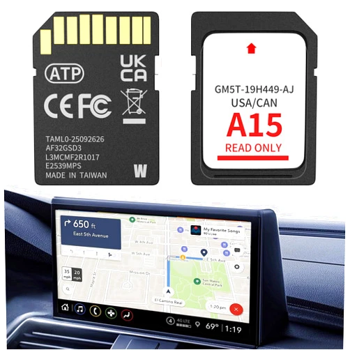 Bawanfa Plus 2026 Latest A15 Navigation SD Card Map Accessory for Ford Lincoln, F-150 Explorer Fusion Expedition Escape Edge MKC MKZ MKX Sync 2 Navigation SD Card Accessories Update USA/Canada Maps, GM5T-19H449-AJ