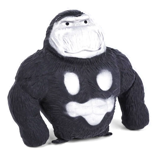 MCPINKY Stretch Gorilla Toy, Monkey Toy Figure Funny Monkey Sensory Toy Squeeze Monkey for Kids Gifts Christmas Black