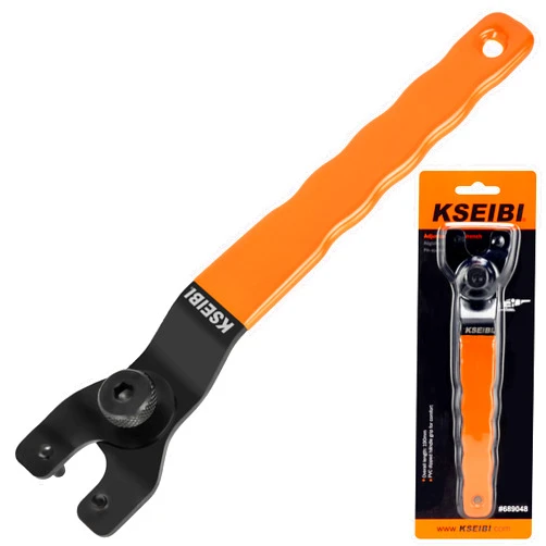 KSEIBI 689048 Universal Adjustable Pin Angle Grinder Wrench for Flange Grinder Tool Machine from 4 Inch - 9 Inch Spanner