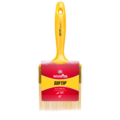 Wooster Brush Q3108-4 Paintbrush Softip, 4 inches, White