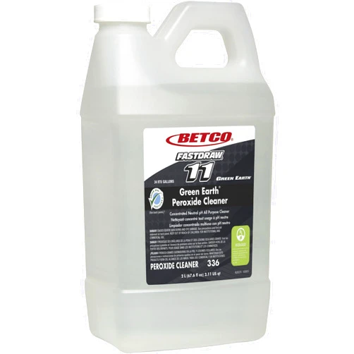 Betco Green Earth Peroxide Cleaner - Concentrate Liquid - 64 fl oz (2 quart) - Fresh Mint Scent - 1 Each - Clear