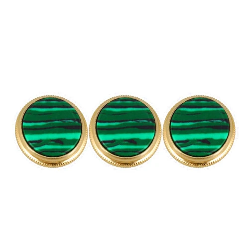 BQLZR Gold Green Trumpet Finger Button Musical Instruments Replacement Parts Pack of 3