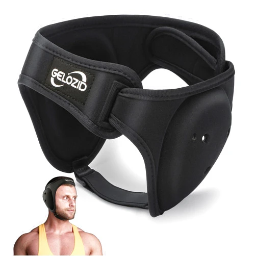 Gelozid Adjustable Wrestling Headgear for BJJ, MMA Grappling and Training, Ear Guard and Cauliflower Protection Helmet