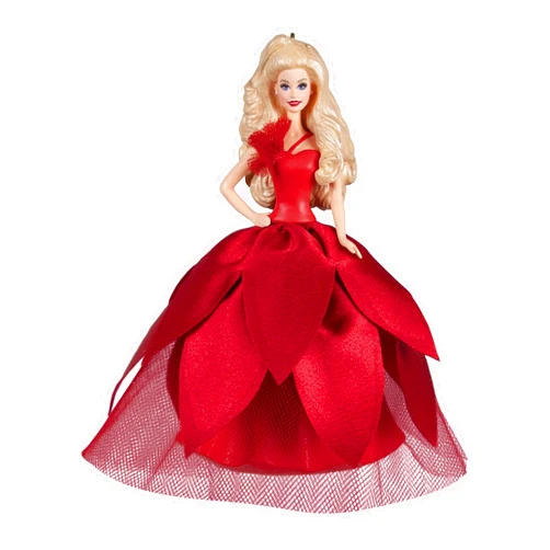 Hallmark Keepsake Christmas Ornament, plastic, 2022 Holiday Barbie Doll