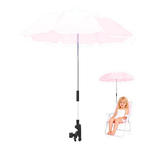 Darcappria Universal Baby Stroller Sun Protection Parasol, with Umbrella Clip Fixing Device, UPF 90+ UV Protect Pushchair Sun Parasol(Chair Not Include)