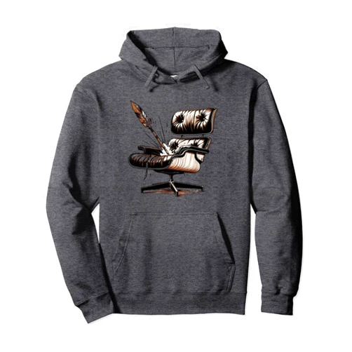 BizzyflyUSA Mid Century Modern Vintage Eames MCM Shopper Hunter Retro Pullover Hoodie