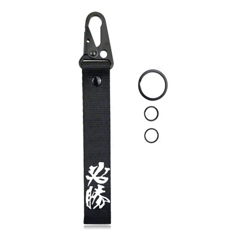 Dsycar for Victory Keychain Tag Car Motorcycle Keychain, Carabiner Key Ring Clip, Car Keychain Clip, Key Chain Ring for Men and Women (Victory - Black)