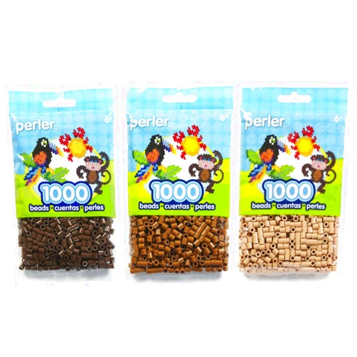 Perler Bead Bag Brown Group (Brown, Light Brown, Tan)