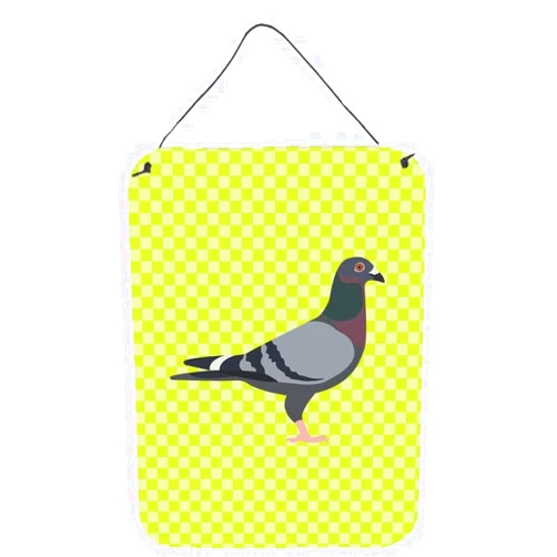 Caroline's Treasures BB7777DS1216 Racing Pigeon Green Wall or Door Hanging Prints Aluminum Metal Sign Kitchen Wall Bar Bathroom Plaque Home Decor Front Door Plaque, 12x16, Multicolor