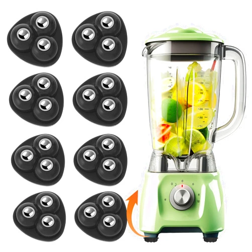 Prasacco 8 Pcs Mini Caster Wheels Small Appliance Wheels Adhesive Roller Wheels Furniture Swivel Wheels Stick on Wheels for Mop Bucket Storage Bins Trash Can Appliance Sliders for Kitchen Appliances (Black)