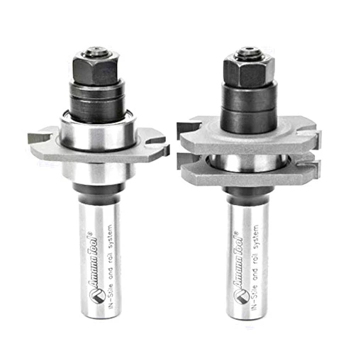 Amana Tool - (55408) 2Piece Carbide Tipped Tongue & Groove 3/8 Kerf x 1-5/8 Dia x 17/32 x 1/2