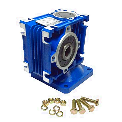 Bemonoc DC Right Angle Gearbox RV030 Reduction Ratio 1:50 Geared Speed Reducer Head Reversible