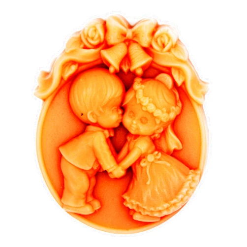 Longzang Wedding Kiss Silicone Mold Craft Art Silicone Soap Mold Craft Molds DIY Handmade Soap Molds (S034)