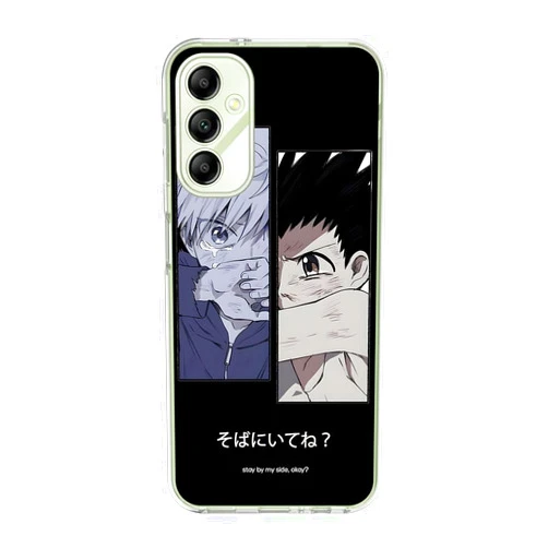 NIKKHO Phone Case for Samsung Galaxy A14 5G Anime Boys Gon Freecss Killua Zoldyck Color(10) Soft Clear TPU Rubber Transparent Shockproof Ultra-Thin Full-Body Crystal Protective Case Cover