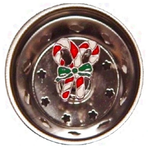 Billy Joe Homewares Candy Canes Enamel Novelty Kitchen Sink Strainer