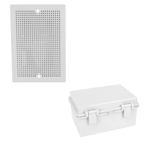 LMioEtool ABS IP65 Junction Box Hinged Shell Cover 8.7 x 6.7 x 4.3inch with Extra Mounting Plate