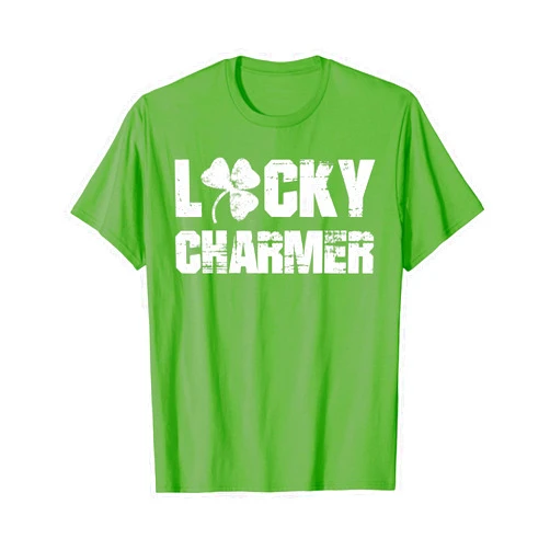 Funny St. Patrick's Day Gifts LUCKY CHARMER Shirt Boys Kids Girl Funny St. Patrick's Day T-Shirt