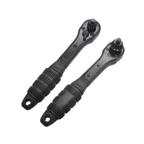 CREAP 1pcs 2 in 1 Drill Chuck Ratchet Spanner Universal Wrench Hand Drill Key Chuck Drill Electric Ratchet Wrench Spanner Hand Tool(2 in 1 Wrench)