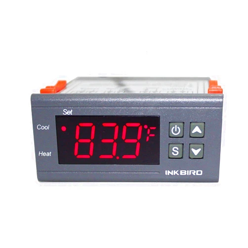 Inkbird Temp Control Thermostat ITC1000 Dual Stage Digital Temperature Switch Controller ℃ ℉ Display Heating Cooling Relay NTC Sensor 3D Printer Freezer Fridge Hatching 110 Volt
