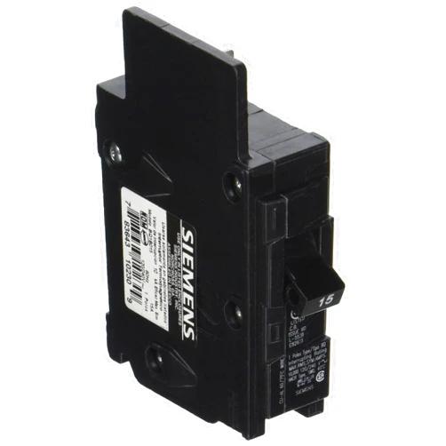 Siemens BQ1B015 15-Amp Single Pole 120-Volt10KAIC Lug In/Lug Out Breaker