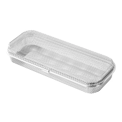 HOZETOKE Dishwasher Basket, 18/8 Food-Grade Stainless Steel Dishwasher Basket for Small Item, Bottle Accessories, Scoops, Forks, Chopsticks Cleaning Basket, Middle