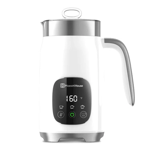 Maestri House Milk Frother, Variable Temp and Froth Thickness Milk Frother and Steamer, 14.1OZ/400ML Smart Touch Control Foam Maker, Memory Function for Latte, Warm Milk, Hot Chocolate