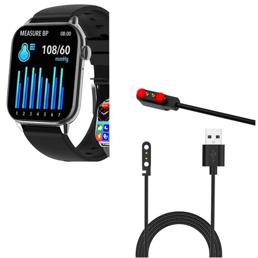 Yiqungo USB Cable for Yussa HD11 SmartWatch, Magnetic Replacement Charger Compatible for HD11 Smart Watches